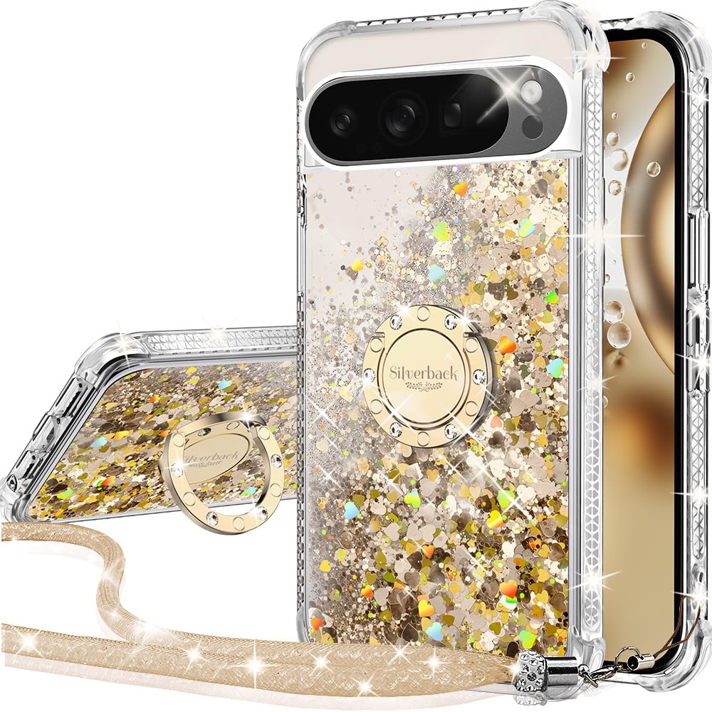 IMEIKONST Custodia Compatibile con Google Pixel 9 Pro XL, Brillantini
