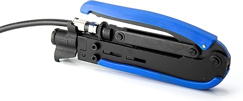 Miniatura 6 de THE CIMPLE CO Herramienta de compresión coaxial - Compresión RG59, RG6, RG7 y RG11 para conectores F81 / RF - Longitud y tipo ajustables, para casi