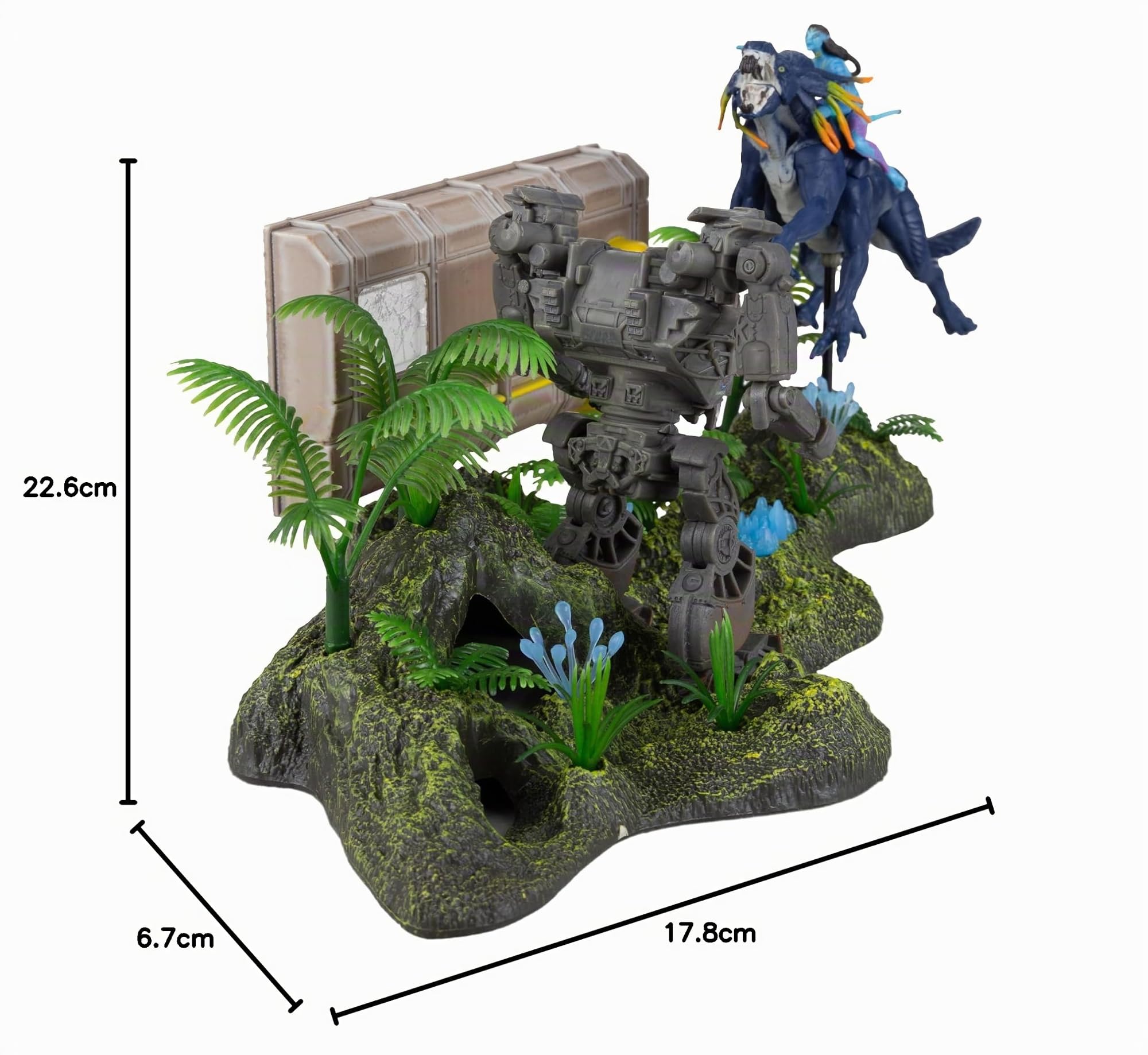 McFarlane Juguetes, Avatar de Disney, Batalla Final con Neytiri, Thanator, Miles Quatitch y AMP Suit Avatar Movie Figura Coleccionable de Disney Toys - a Partir de 8 años,16406