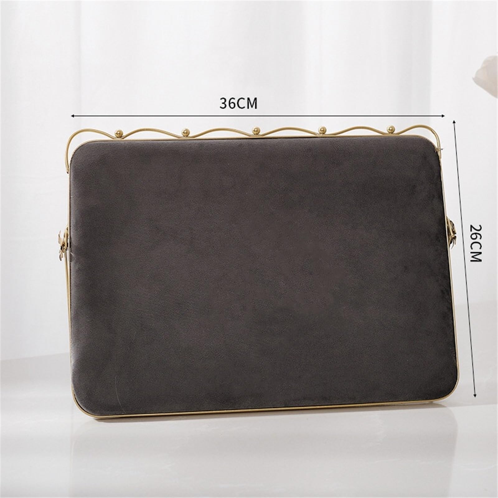 Espositore Gioielli Collana di Gioielli con Vassoio portaoggetti in Velluto Organizer Gioielli | Espositore for copricapi(Grijs,Grande)