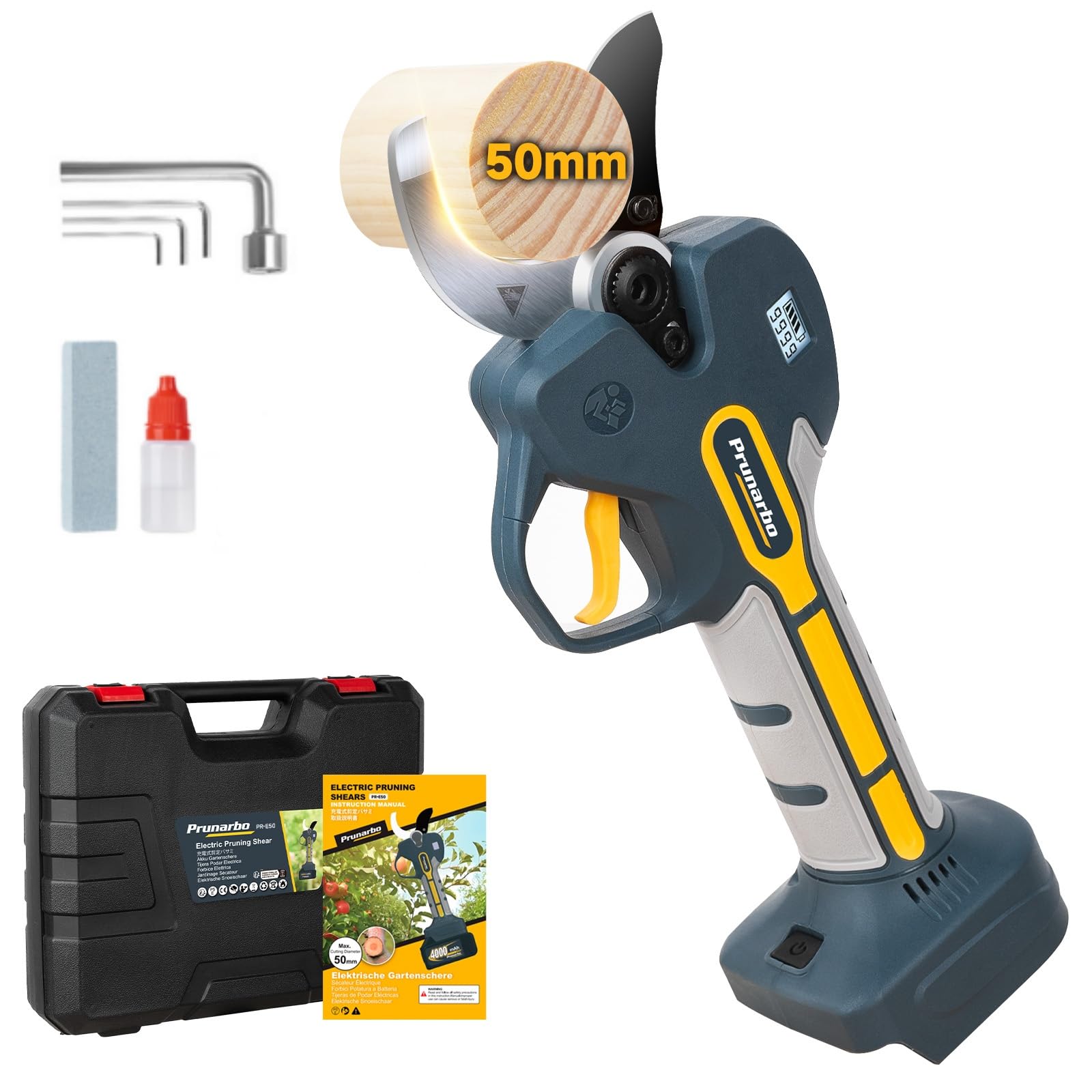 Tijera de Poda Eléctrica 50mm Compatible con Makita 18V | Solo Herramienta Sin Batería Ni Cargador, Motor Sin Escobillas, Hoja SK5, Ideal Para Poda Profesional