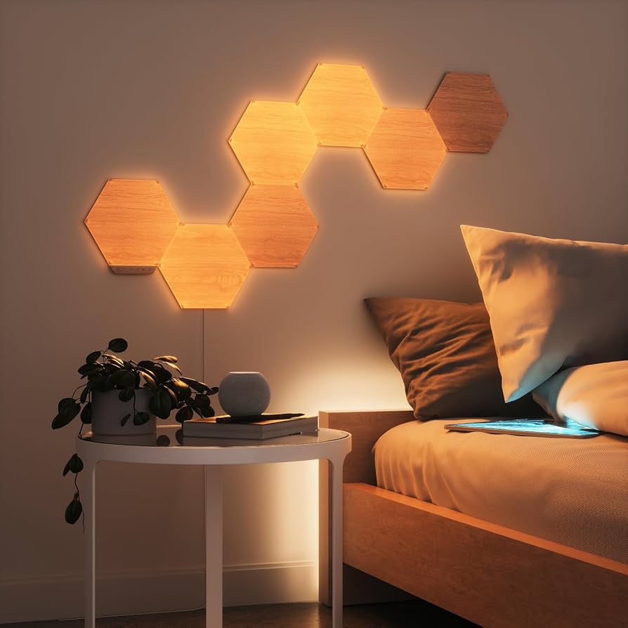 Nanoleaf Elements 六角形ライト Amazon.co.jp : Nanoleaf Elements ウッドルック スマート