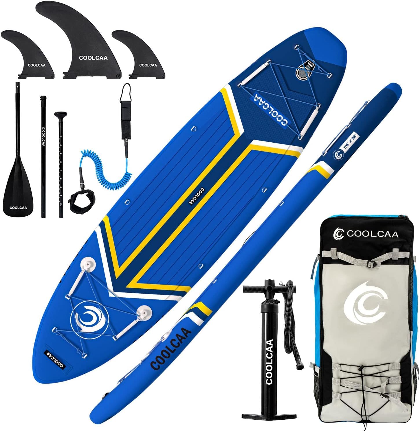 11'6" x 34" x 6" Inflatable Stand Up Paddle Boards with Premium SUP Accessories, Weight Capacity up to 460 lbs, Inflatable Paddle Boards for Adults & Youth of All Skill Levels