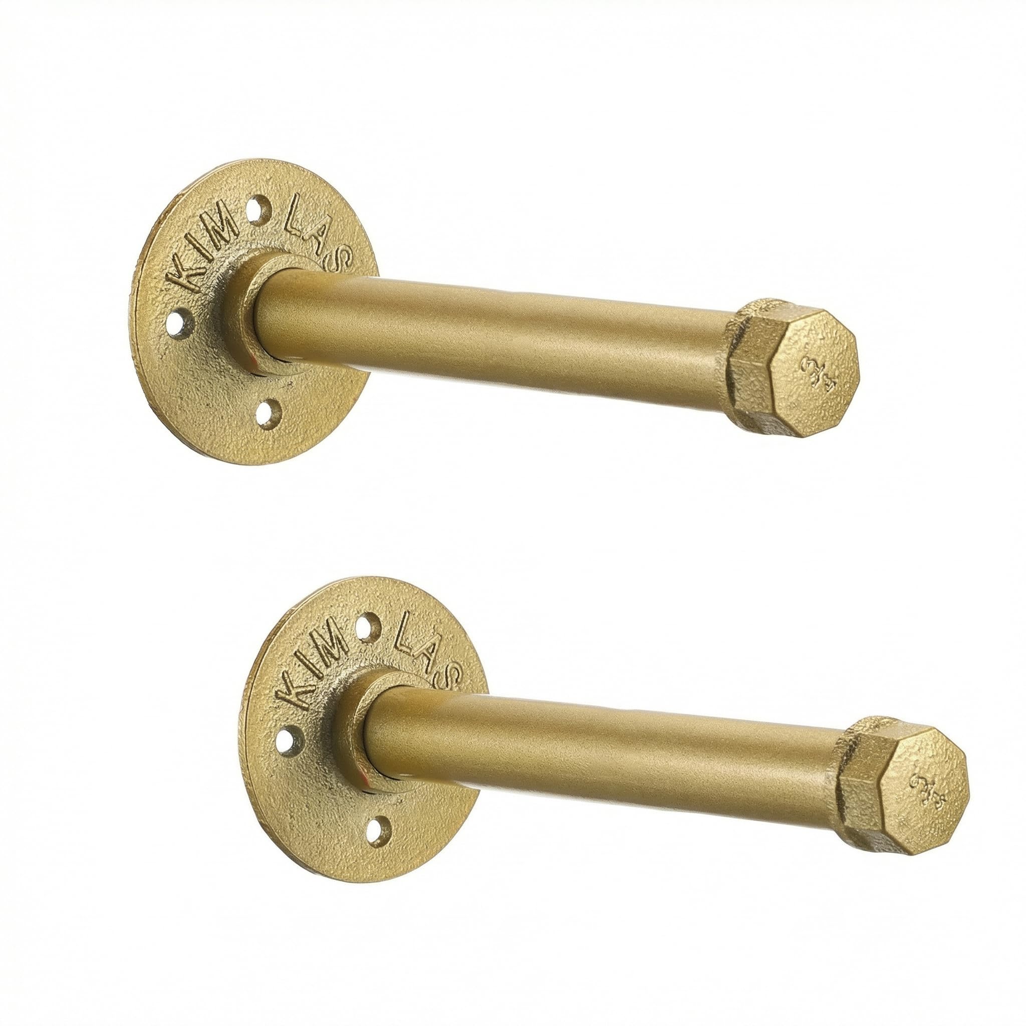 Wall Mounted Clothes Rack Heavy Duty Industrial Pipe Clothes Rack DIY Closet Rod Garment Hanging Bar for Wardrobe