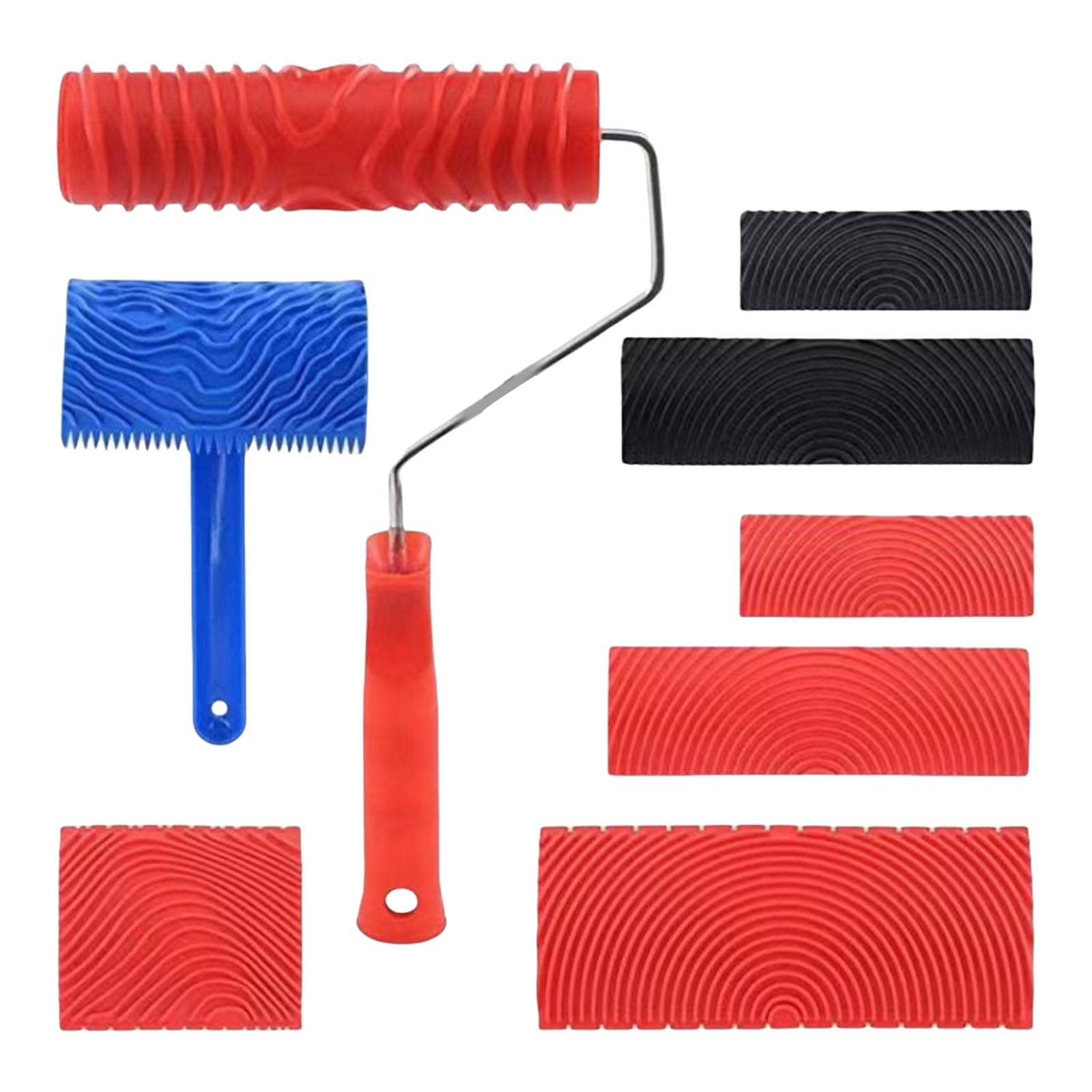 Set di 8 rulli multiuso con robusti rulli per applicazioni su pareti interne, uso quotidiano, pittura a parete e soffitto