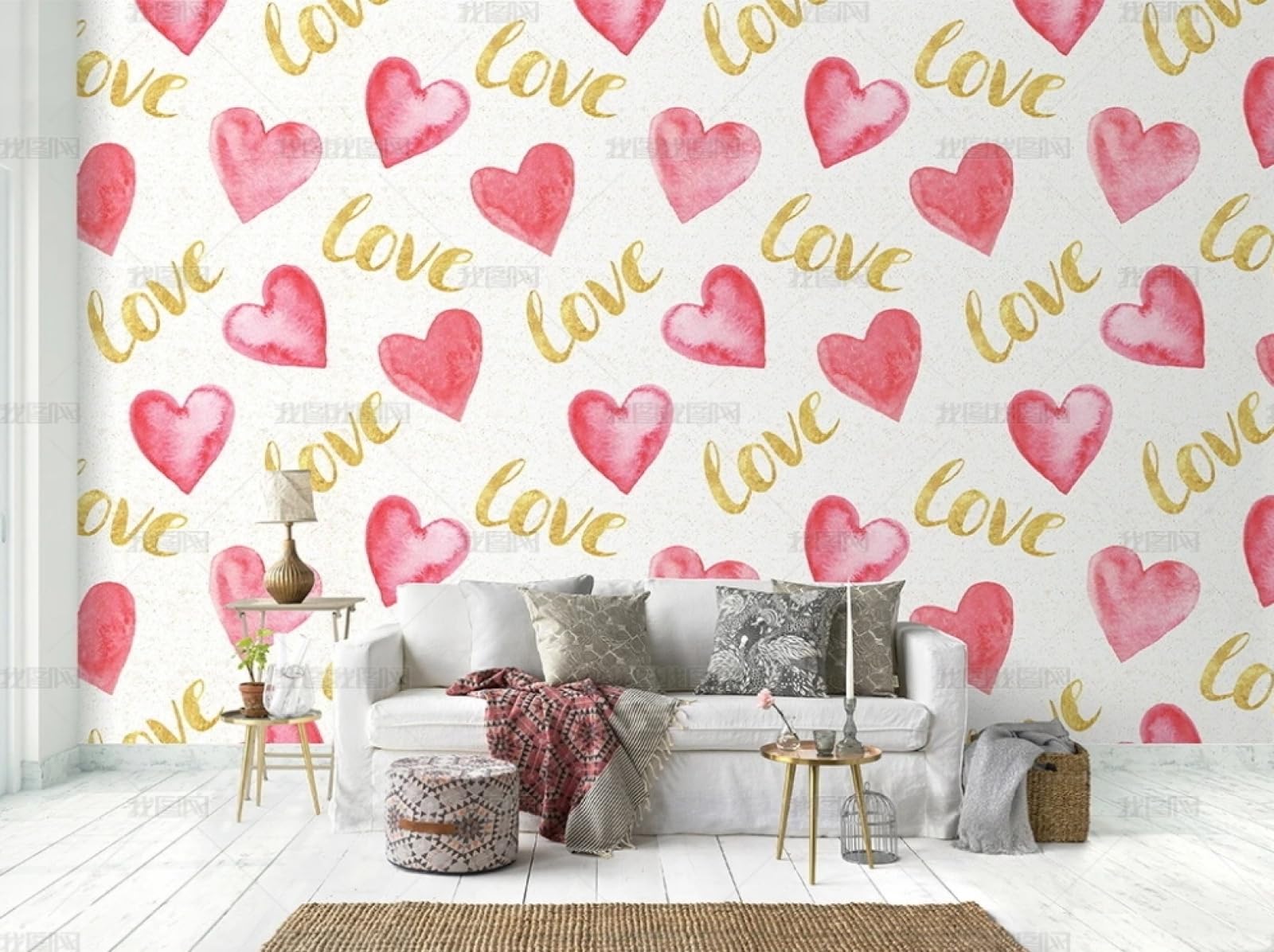 Papier peint autocollant pour masquer les défauts des murs et relooker un meuble