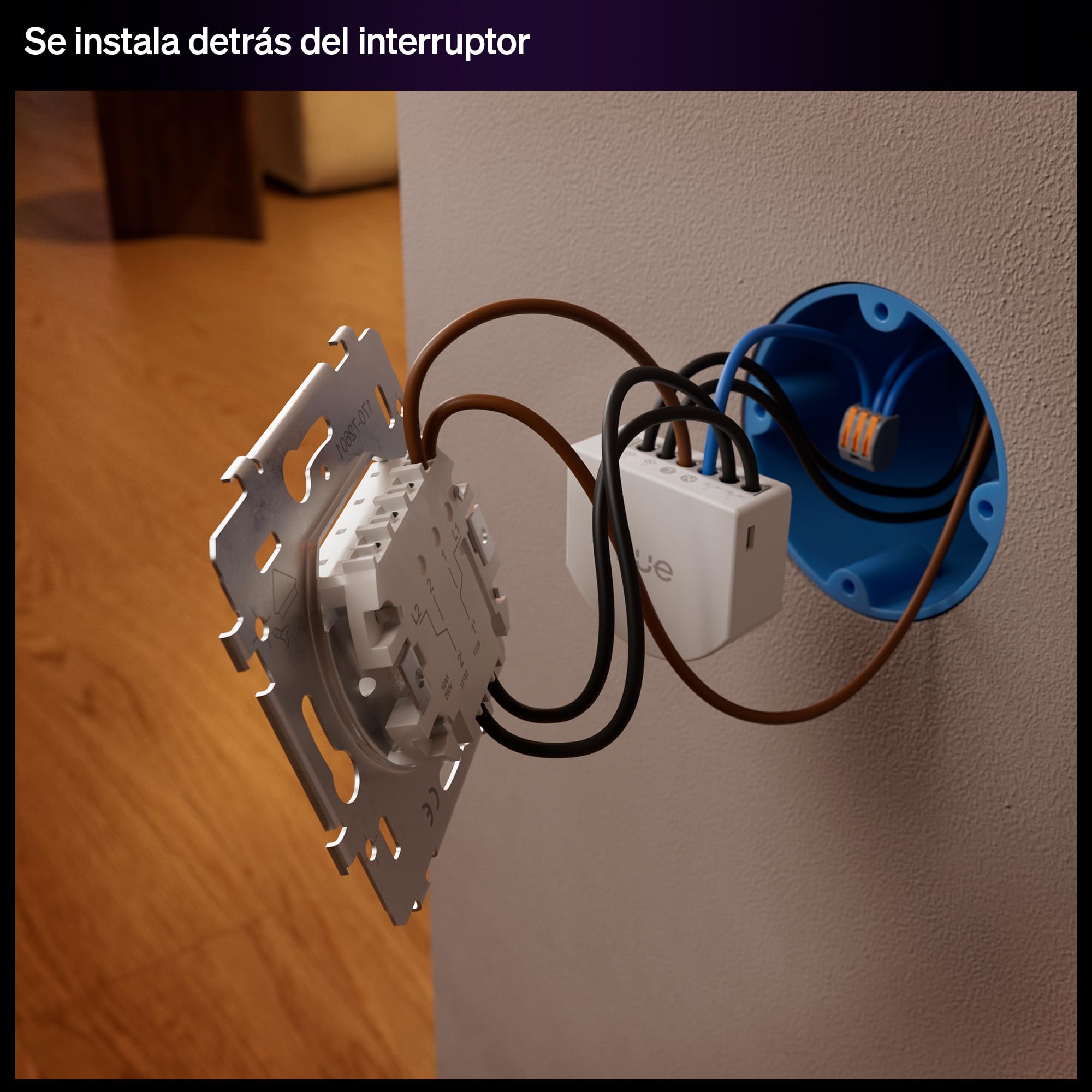 Philips Hue Interruptor On/Off con Cable, 1 Ud, 2 Can, Convierte Luz no Inteligente en Inteligente, Temporizadores/Programas, Conexión Fiable, Aplicación, Voz, Apto Apple Home, Google Home, Alexa