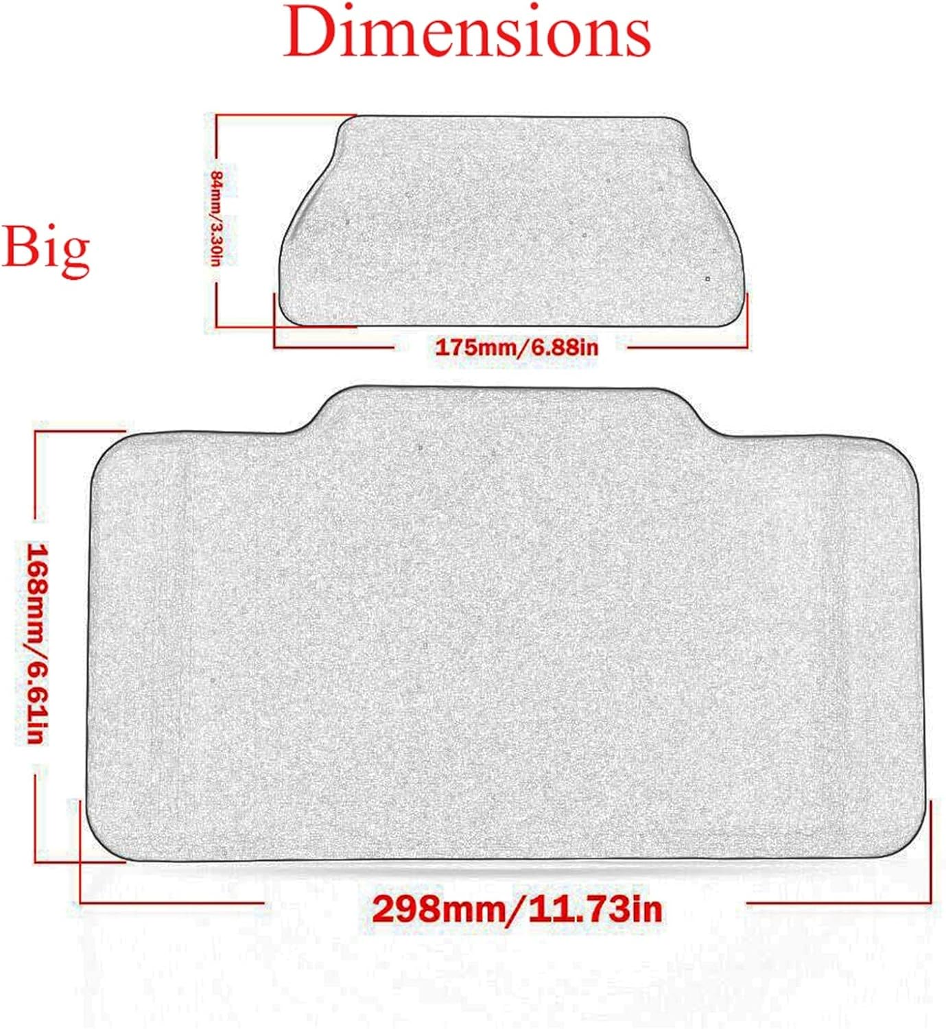 Motorcycle Backrest part For BMW R1250GS R 1250 GS Gsa R1250 2018 2019 2020-2023 Motorcycle Rear Case Box Cushion Backrest Top Pad(Blackbig)