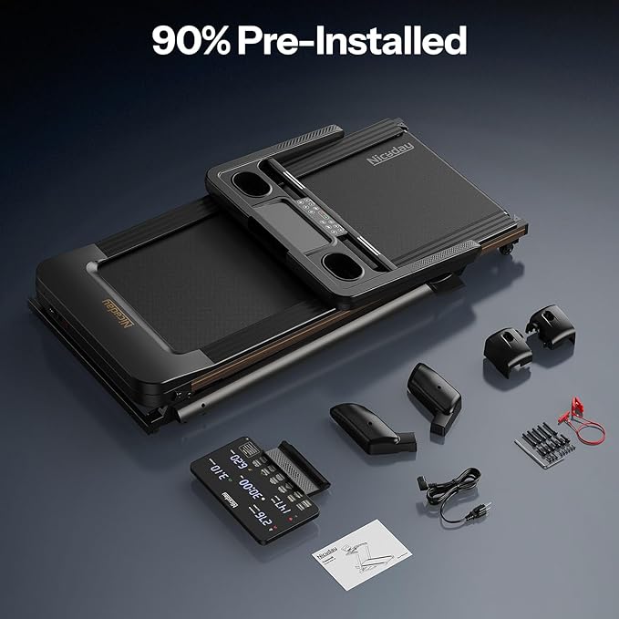 Caminadora Eléctrica Plegable con Inclinación Automática 18% y Motor 3HP, Negro miniatura 7