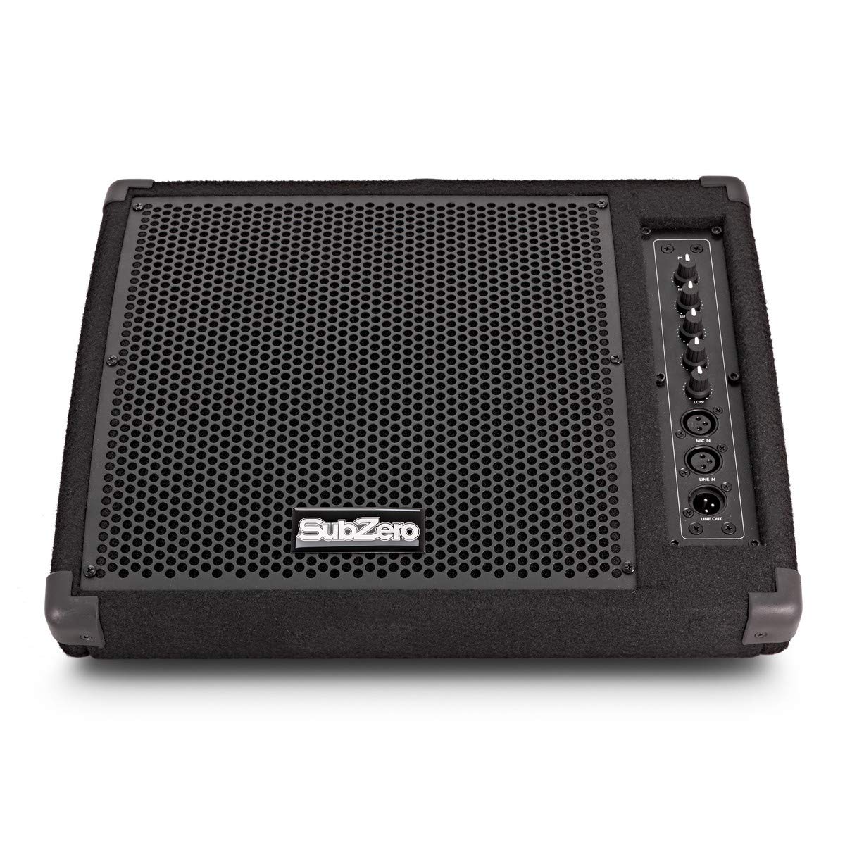SUBZERO Retour de Scène Actif 10" 200 W | Connectez micro, instrument ou ligne avec EQ 3 bandes, moniteur de pratique idéal pour groupes, sorties XLR et enceinte