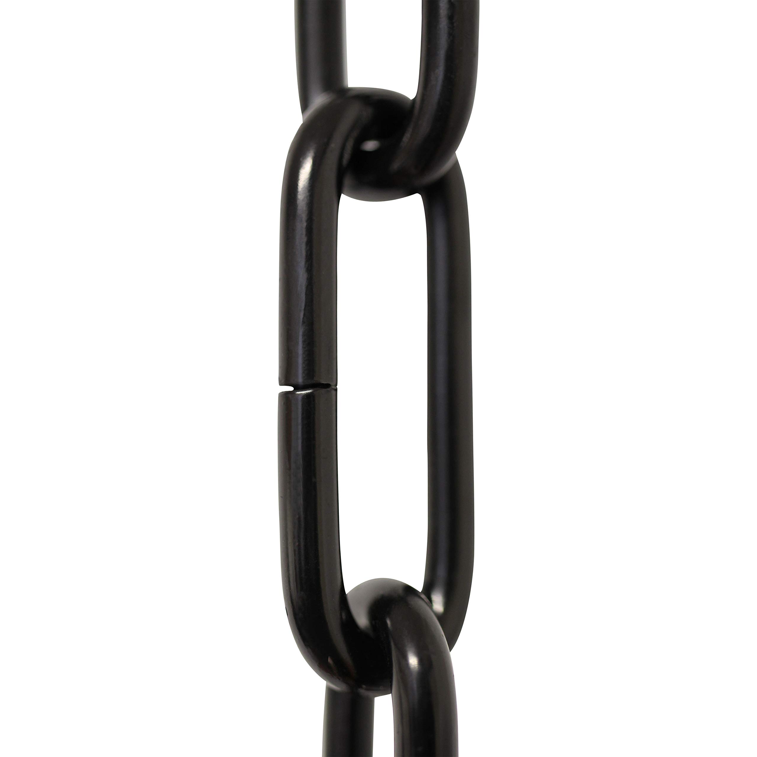 RCH Hardware CH-S59-395-BLK-3 Steel Fixture Chain, Black (3FT)