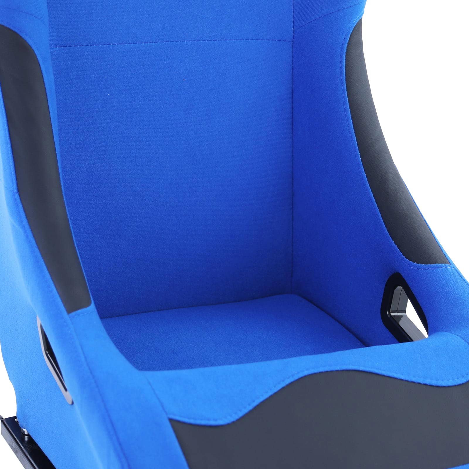 Sportsitz Schalensitz Race1 mit Laufschienen Stoff Blau
