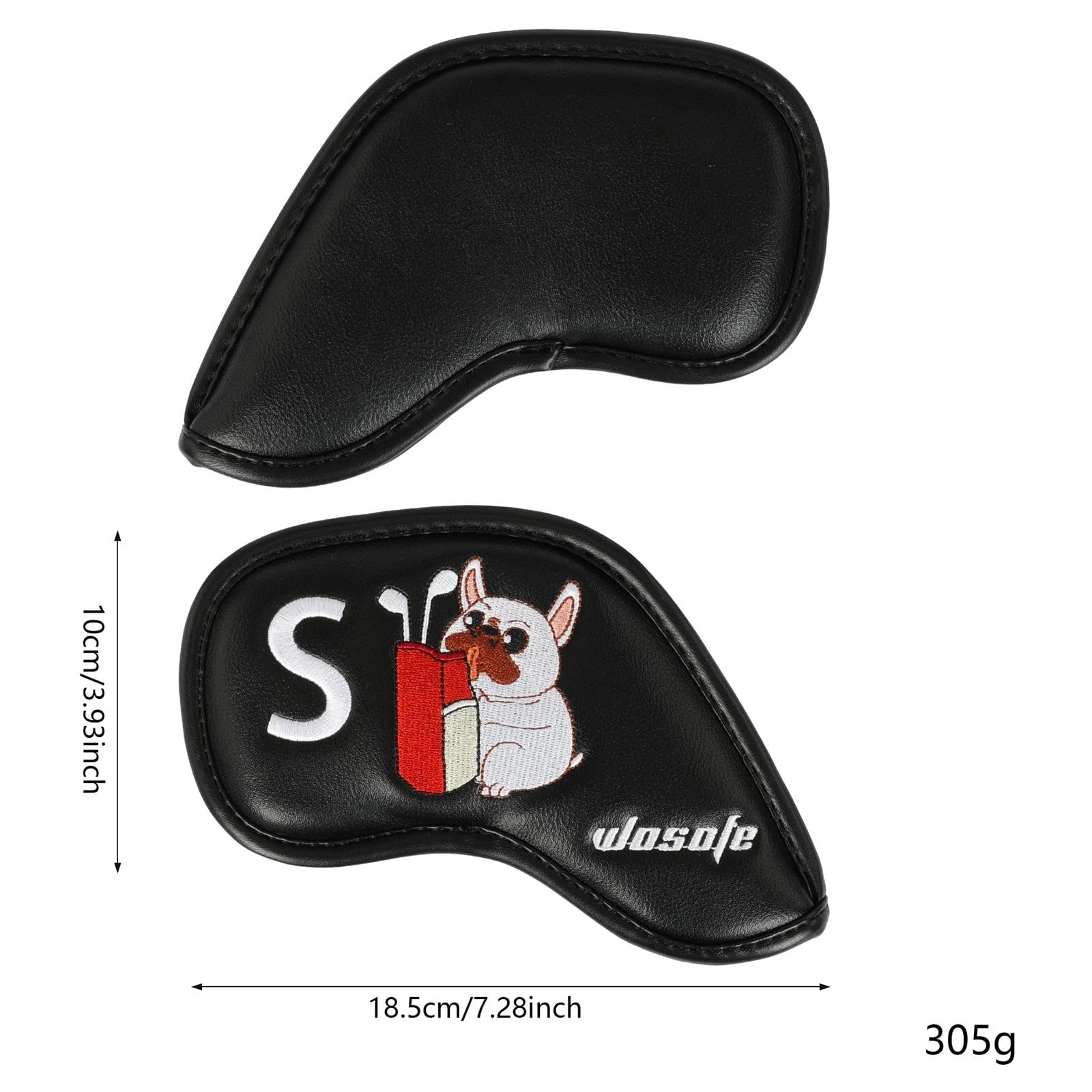 9 Teiliges Set Schlägerhauben Aus Eisen, Praktische Und Tragbare Schlägerhauben für Golfer Der Größen 4 9, P, A, S, Anfänger, Cade