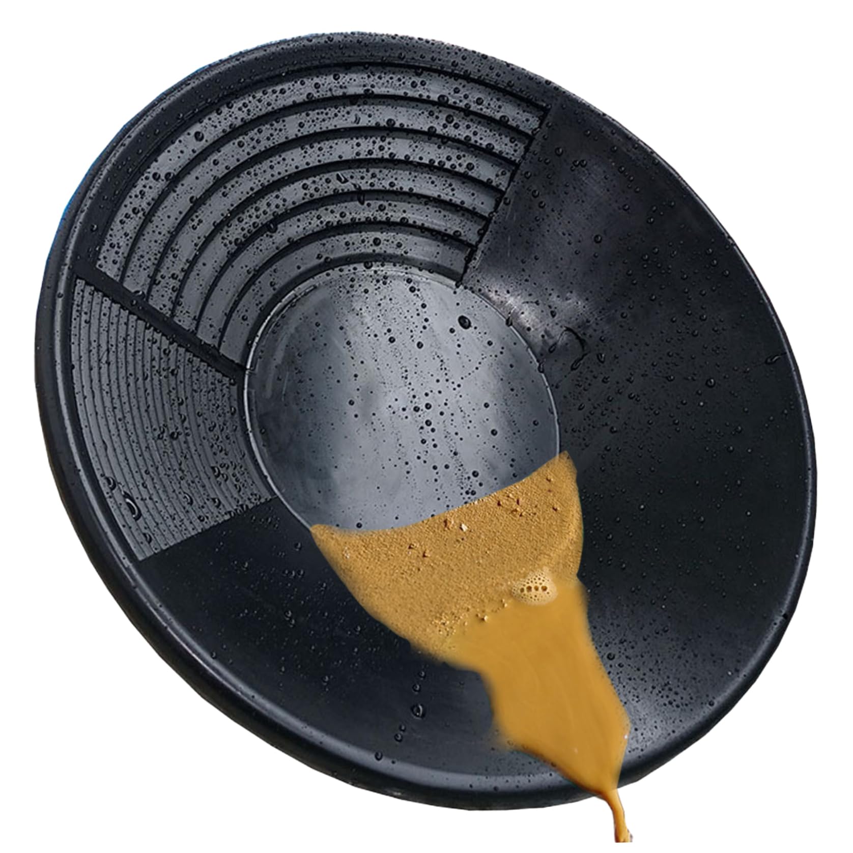 Poêle à orpaillage d'or kit d'orpaillage d'or de 15 Pouces équipement d'orpaillage Manuel à 3 fusils pour Un système d'extraction et de Prospection Facile de l'or de Sable