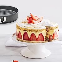 Vista 6 de Webake Springform - Molde para tartas de queso de 12 pulgadas, antiadherente con parte inferior extraíble, molde grande para hornear para Navidad