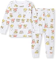 Vista 58 de Burt's Bees Baby Conjunto de Pijama de 2 Piezas para Niños con Camiseta de Manga Larga y Pantalones de Algodón Orgánico