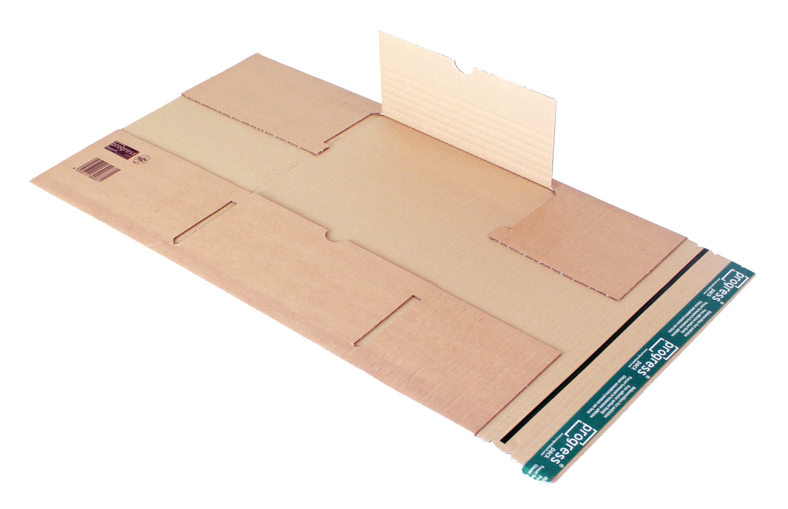 Universal-Versandverpackung Premium PP B05.04 aus doppelter Wellpappe, DIN C4, 350 x 260 x bis 70 mm, 20-er Pack, braun