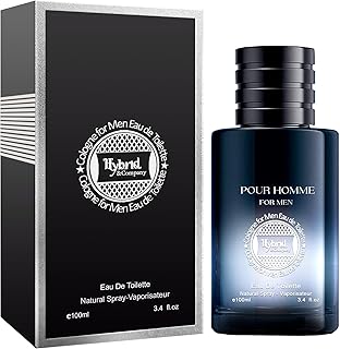 Hybrid & Company SG Cologne for Men Eau De Toilette Natural Spray Masculine Scent 3.4 Fl Oz