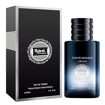 Hybrid & Company SG Cologne for Men Eau De Toilette Natural Spray Masculine Scent 3.4 Fl Oz