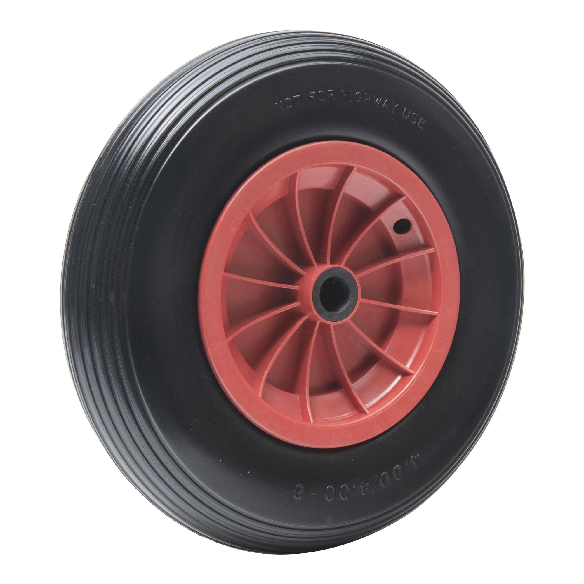 Roue Increvable 15'' Werka Pro - 385x75mm Alésage 25mm - Polyuréthane Pour Brouette Ou Remorque