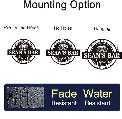 Miniatura 6 de Letrero de aniversario de boda personalizado, letrero de metal personalizado de 10, 20, 25, 30, 40, 50, 60, 70, aniversario, regalo de inauguración