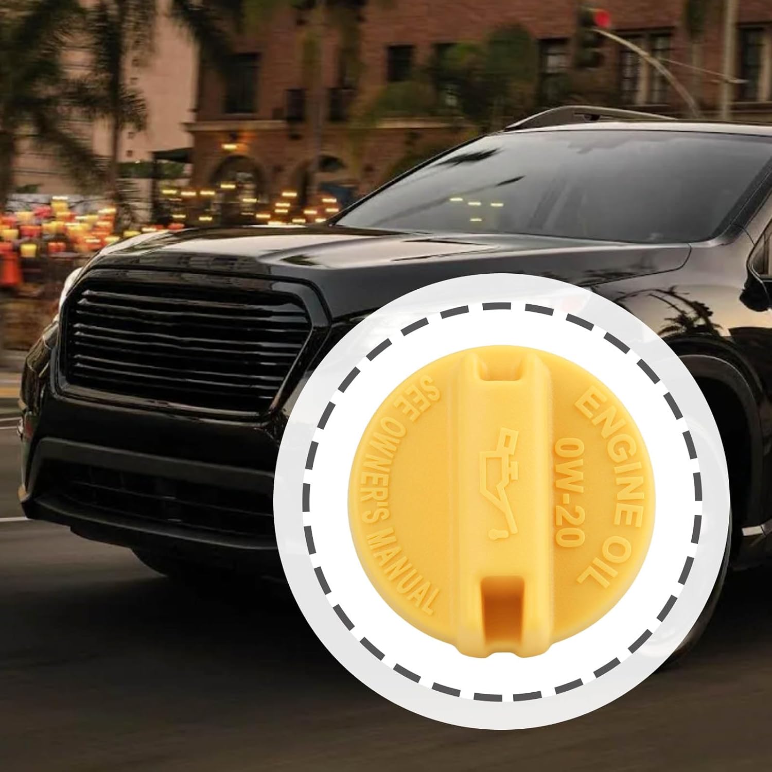 2Pcs Car Engine Oil Filler Cap 15255AA161 Compatible with Subaru Ascent 2019-2021 Compatible with BRZ 2014-2020