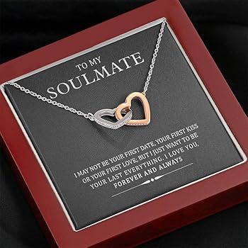 ＝LOVE LOUISA SECRET Double Heart Necklaces for Women, 925 Sterling