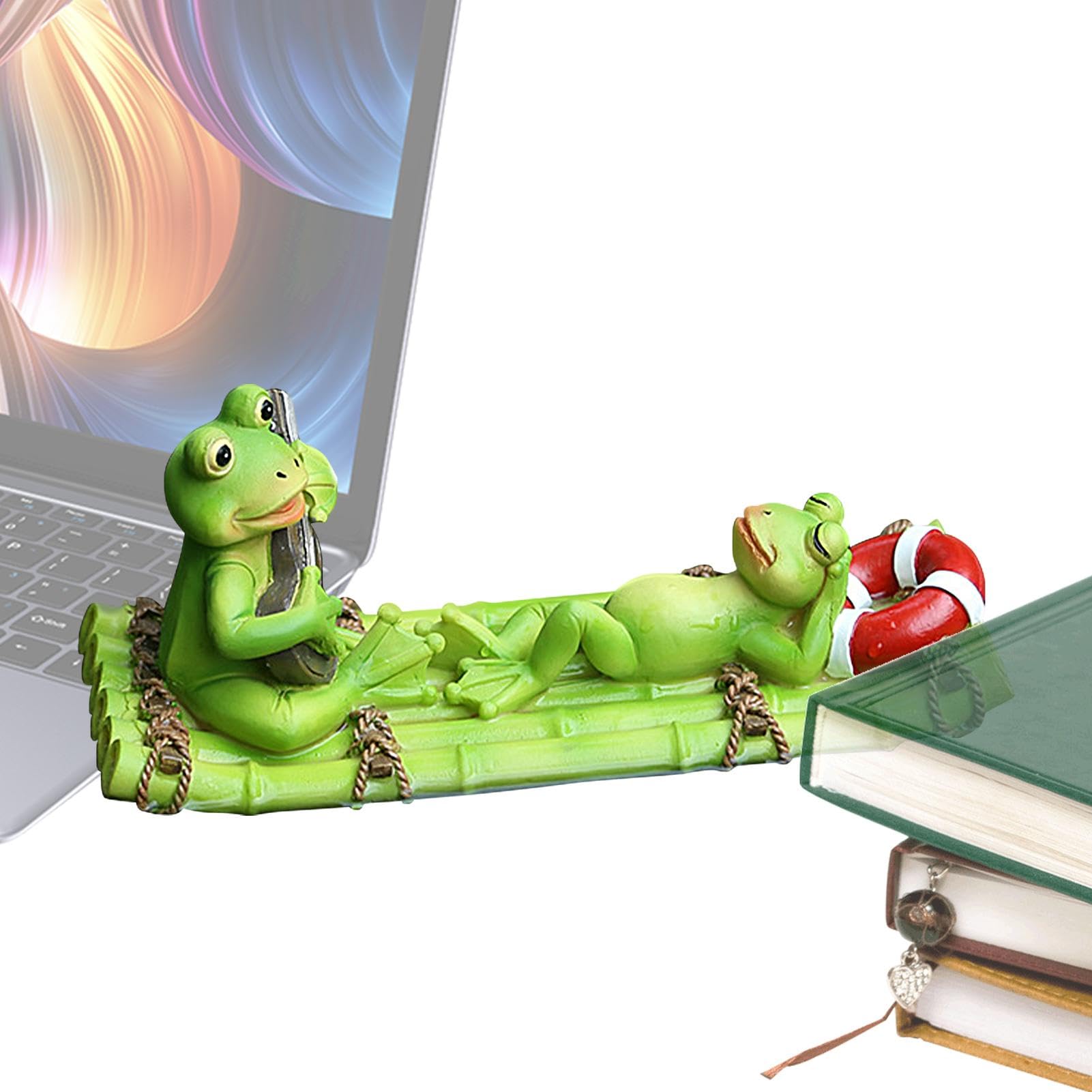 Sculptures de grenouille en résine exquise aux finitions détaillées