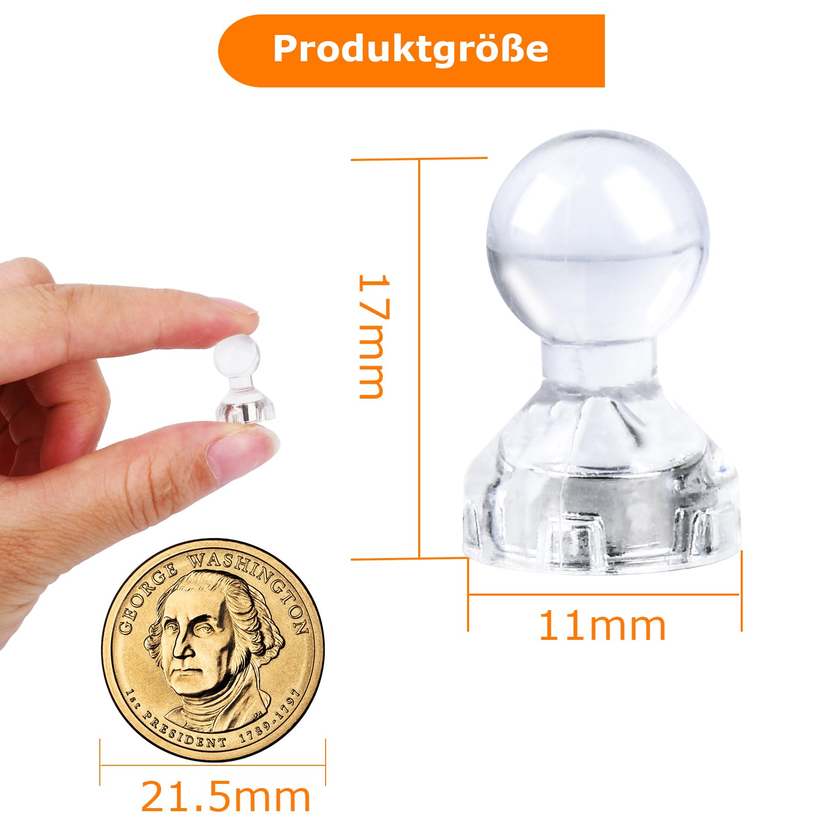 Magnete Imanes 50 Piezas Imanes de Nevera Mini Imanes Fuertes para Pizarra Magnética