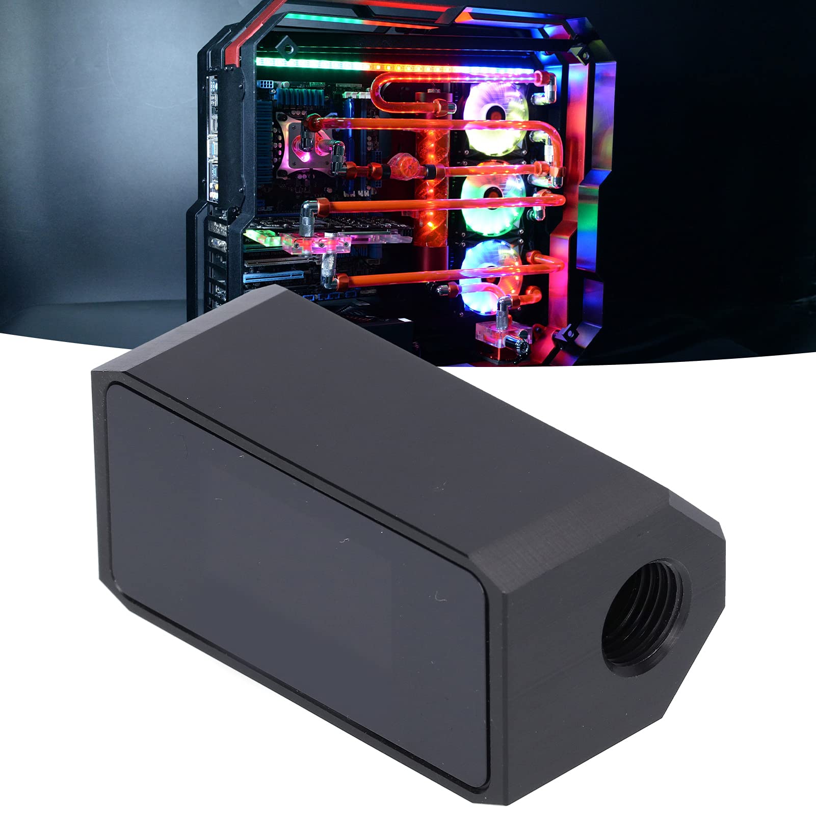 Elprico PC Wasserkühlungs-Alarm – Mit OLED-Display, Misst Temperatur & Durchfluss, POM-Material