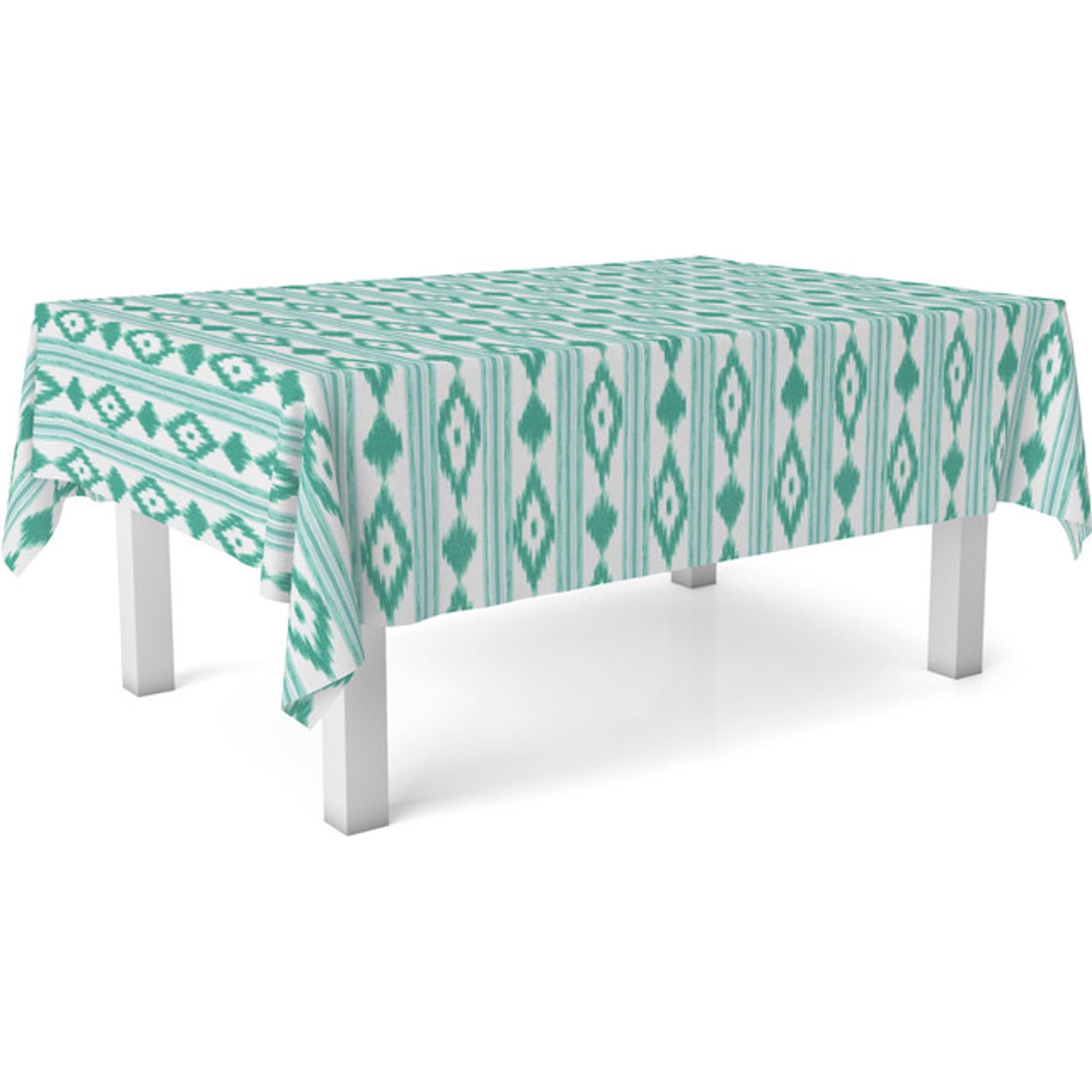 ECOMMERC3 | Oilcloth Tablecloth Rectangular Table Size 240 x 140 cm - Style, Durability and Easy Cleaning for Your Table - Stain Resistant and Waterproof Oilcloth Tablecloth - Mallorquí Turquoise