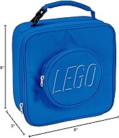 Vista 7 de LEGO Lunch Bag, Durable and Insulated, with Mesh Pouch and Zip Compartment, Perfect for On-the-Go Meals, Blue
