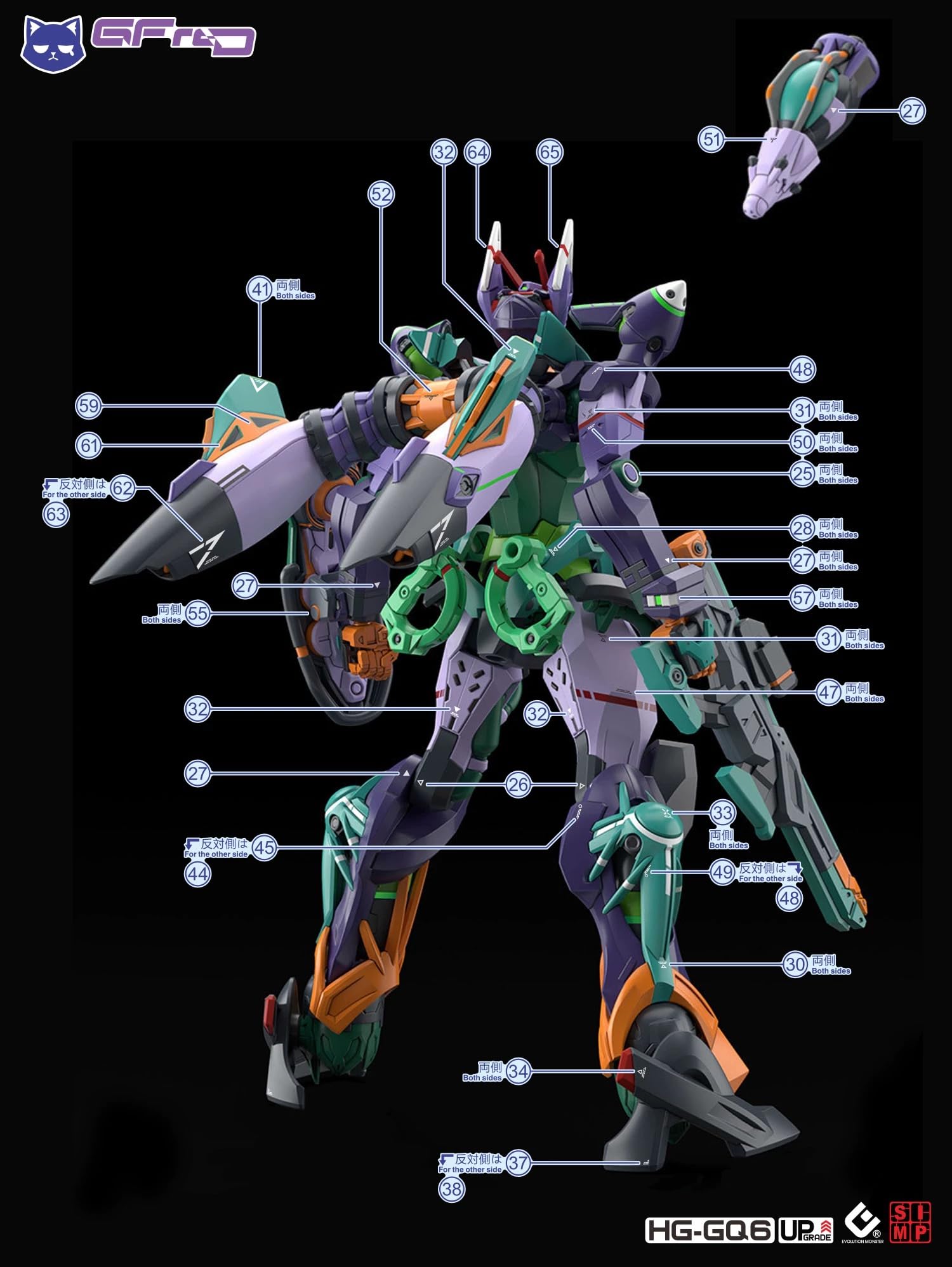 Amazon | (HG 1/144 GQuuuuuuX GFreD（ジフレド）用) HG RG MG PG RE