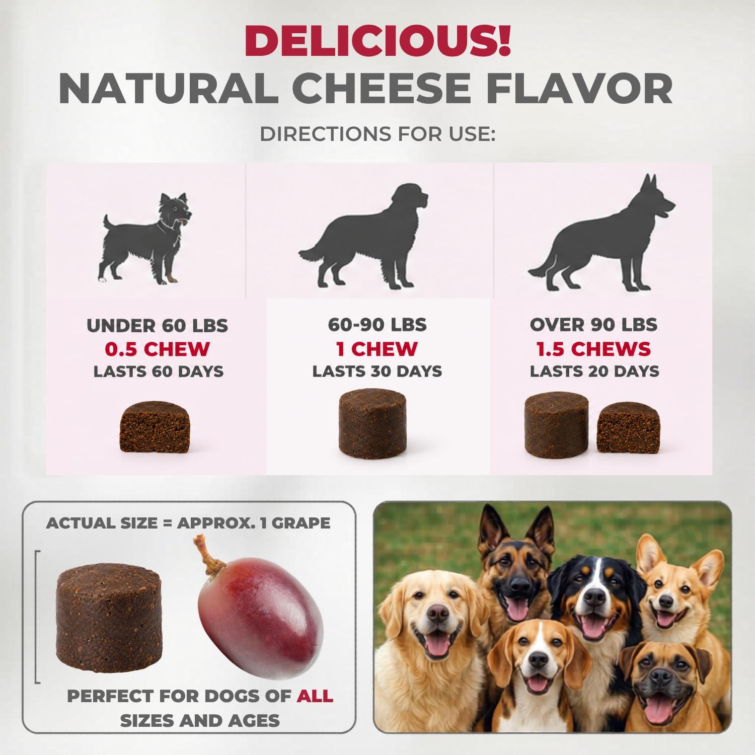 Mighty Petz MAX Cranberry for Dog UTI Treatment - MAX Strength Cranberry Supplement for Dogs + D-Mannose. Bladder Control for Dogs. Urinary Tract Care & Kidney Support Chews — Amazon image 6