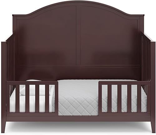 Miniatura 7 de Storkcraft & Graco - Kit de barandilla de seguridad para niños pequeños con listones (negro)  Certificado GREENGUARD Gold, convierte la cuna