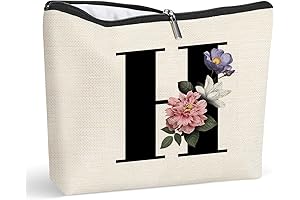 new h Personalized Initial Makeup Bag: Your Vanity's New Darling
