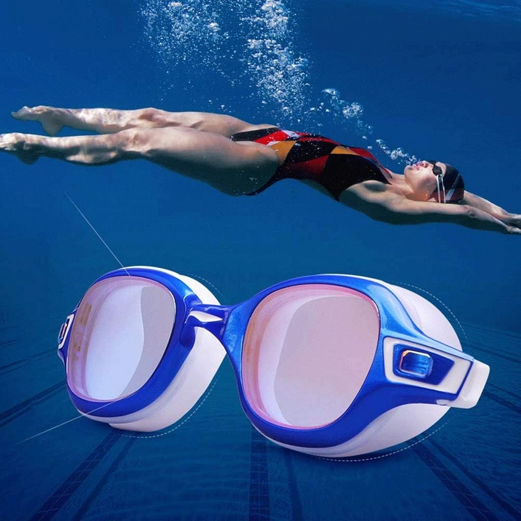 Swim Goggles,Pro Swimming for Women Men Youth Adult Kids Tint Lens Anti Fog UV Quick Adjust Large Size Wide View