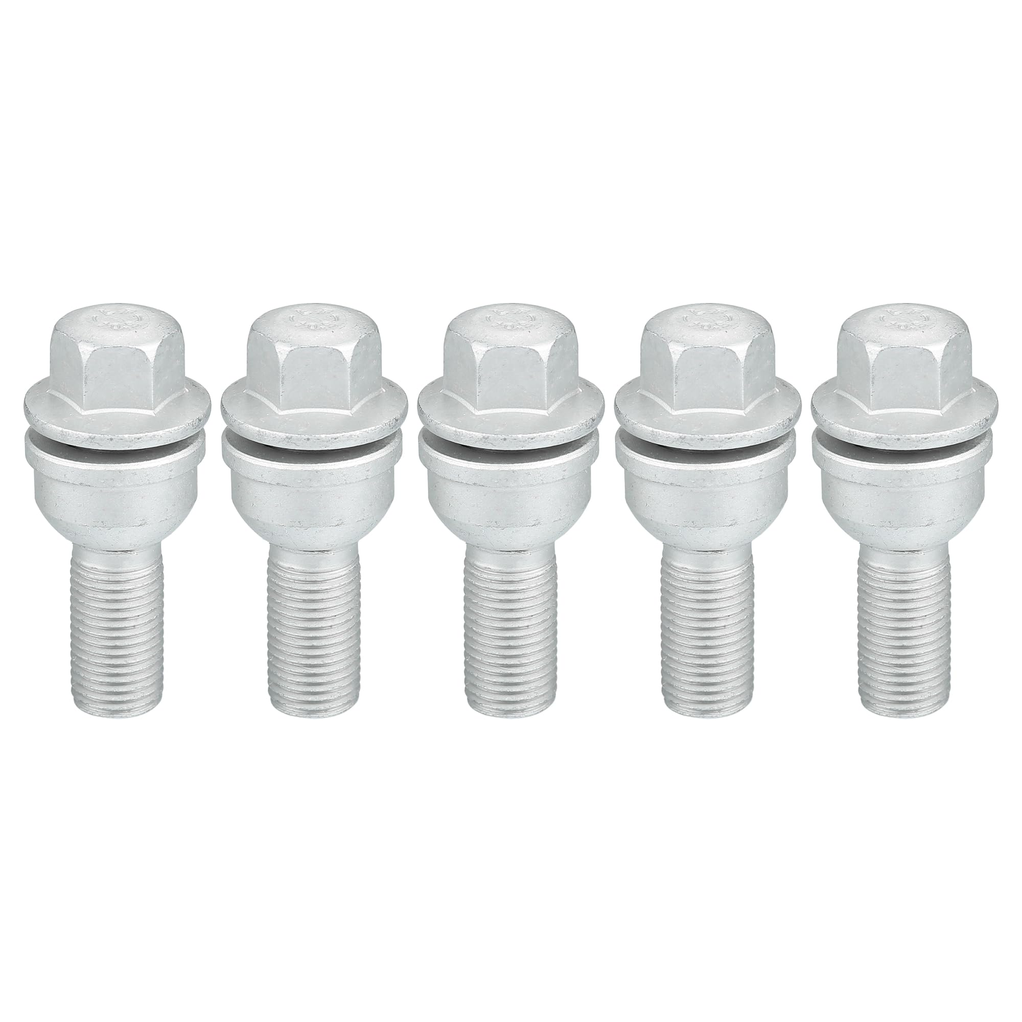 Bullone Ruota Auto Sede Conica 60° Chiave 17 M14X1,25 27mm Zinc.bianca C17F27 - Foto 12