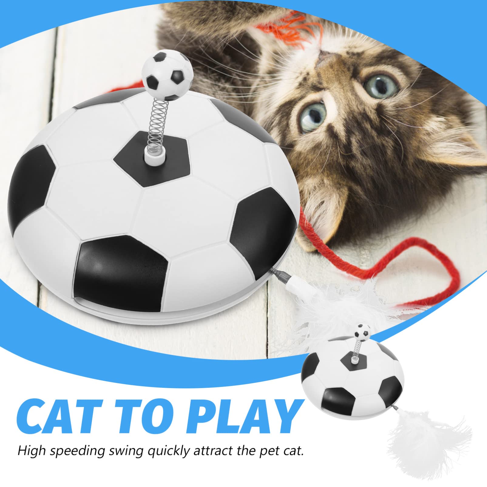 Happyyami Automatisches Katzenspielzeug Mit Geräuschfunktion Interaktives Federspielzeug Für Kätzchen Und Katzen Fördert Aktives Und Schützt Möbel Für Stundenlangen Spaß