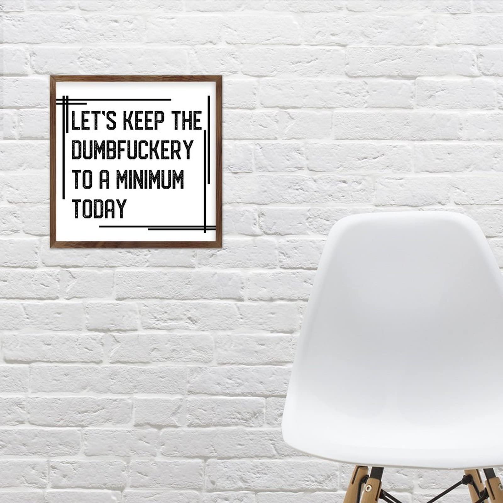 T-shirt Uomo Gildan 'Let's Keep The Dumbfuckery To A Minimum' | Battuta Divertente