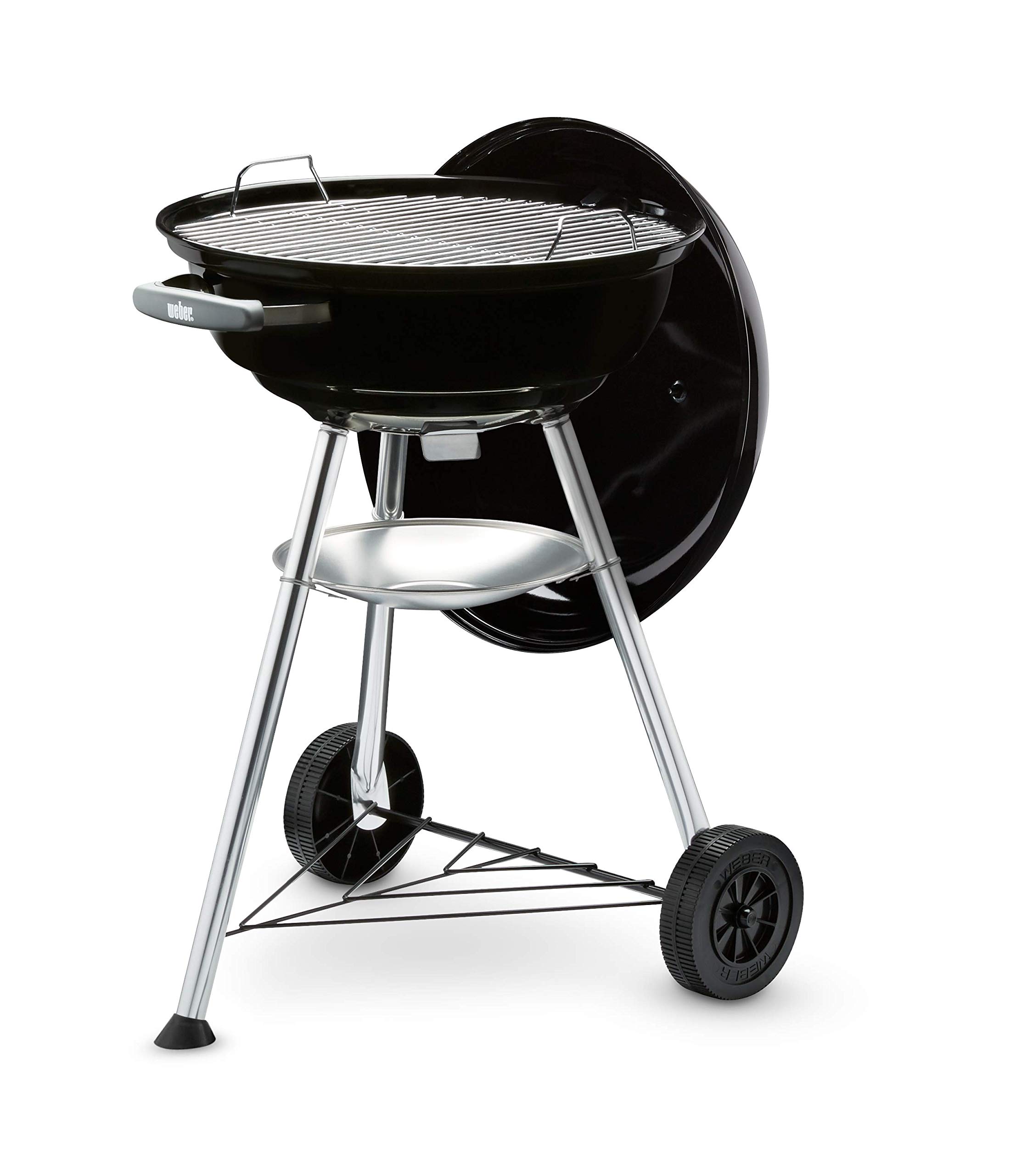 Weber Compact Kettle Holzkohlegrill 47 cm mit Stand und Rädern