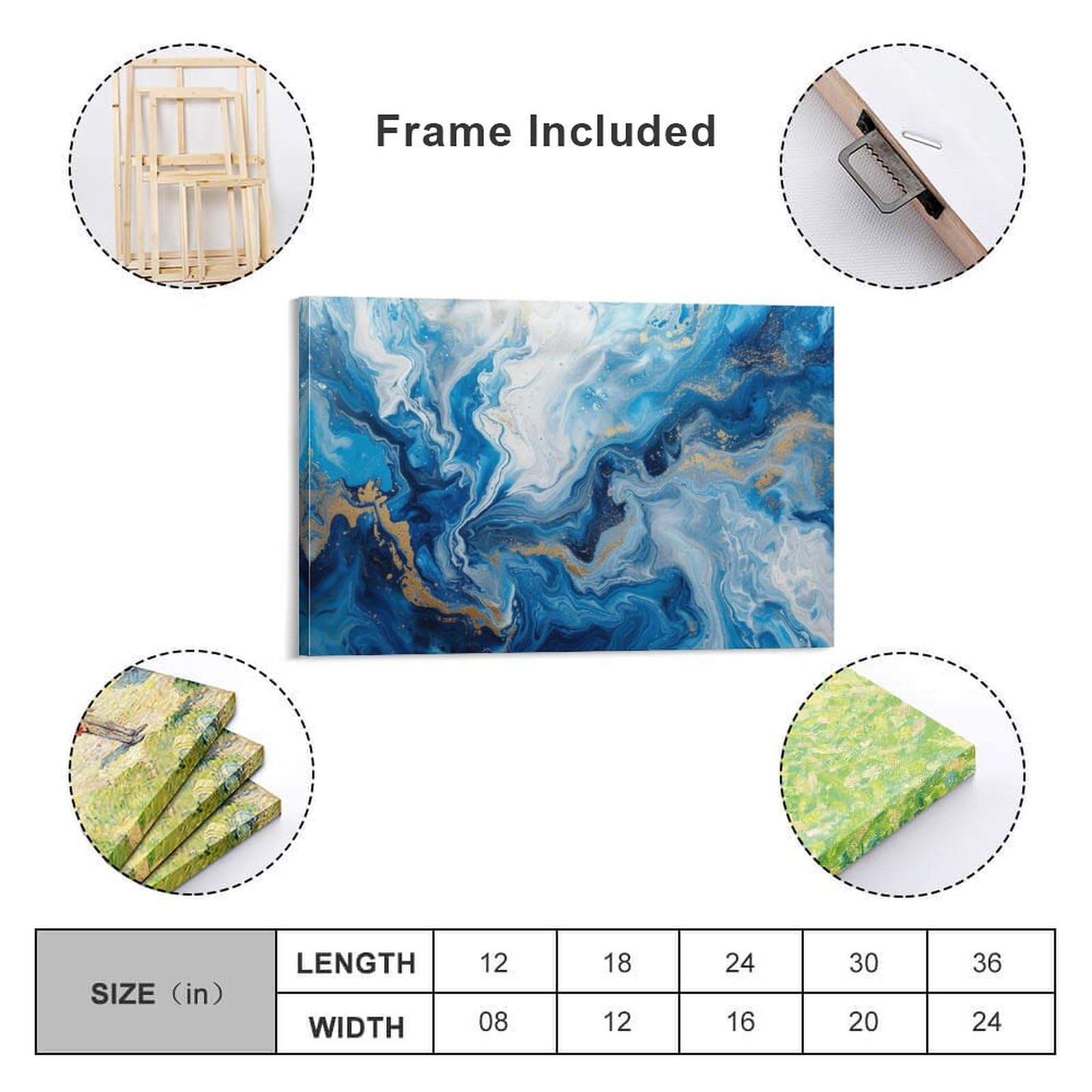 Amazon.co.jp: 絵画 鮮やかな色と質感の融合の美しさ アート