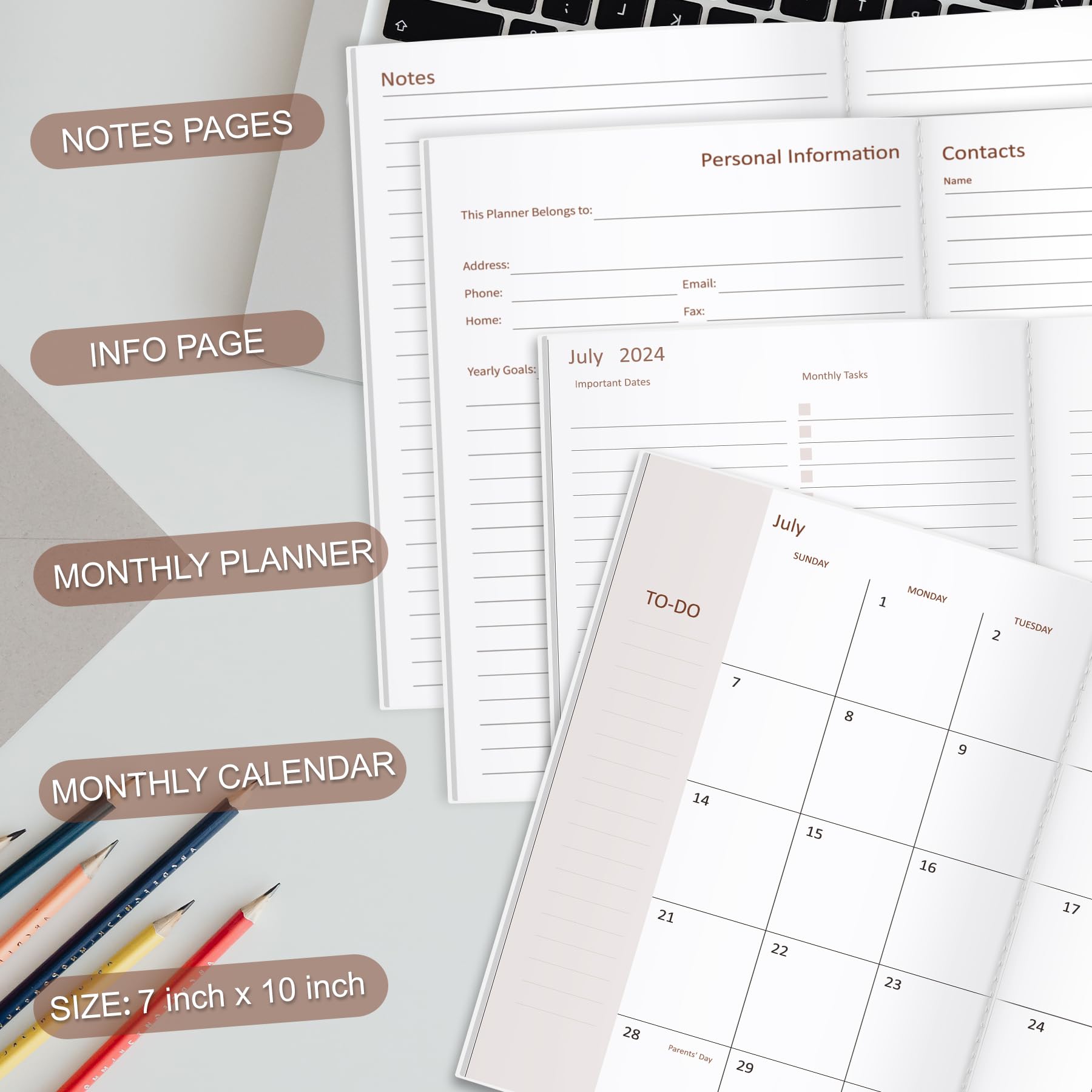 2025 Monthly Planner 13 Months Calendar From December