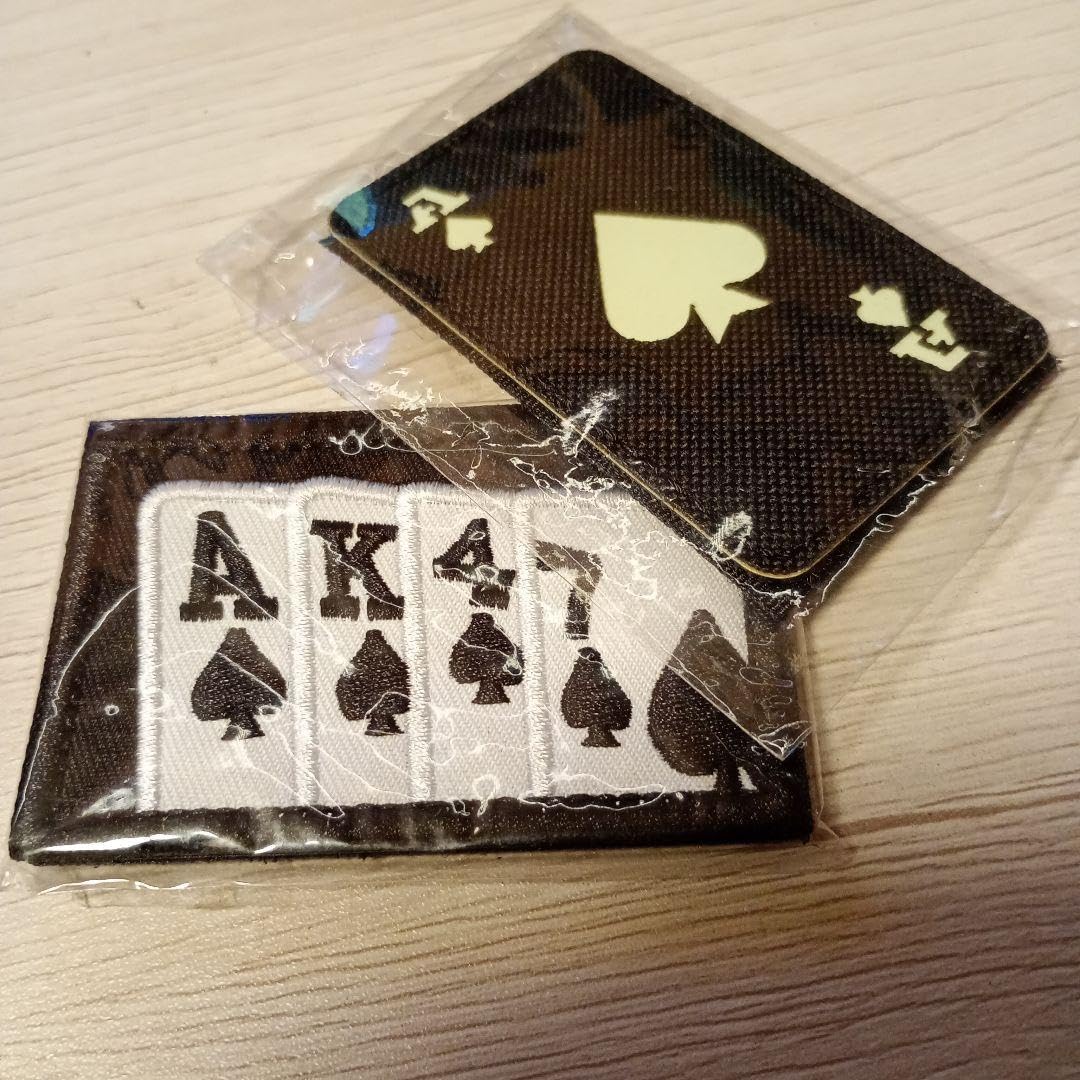 Amazon.co.jp: トランプ 2点セット ベルクロパッチ 蓄光