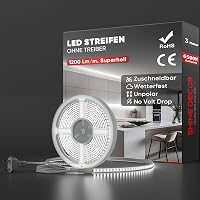 Shine Decor LED szalag 3m, 220V IP65 vízálló, 120 LED/m hideg fehér konyha kert dekoráció 1