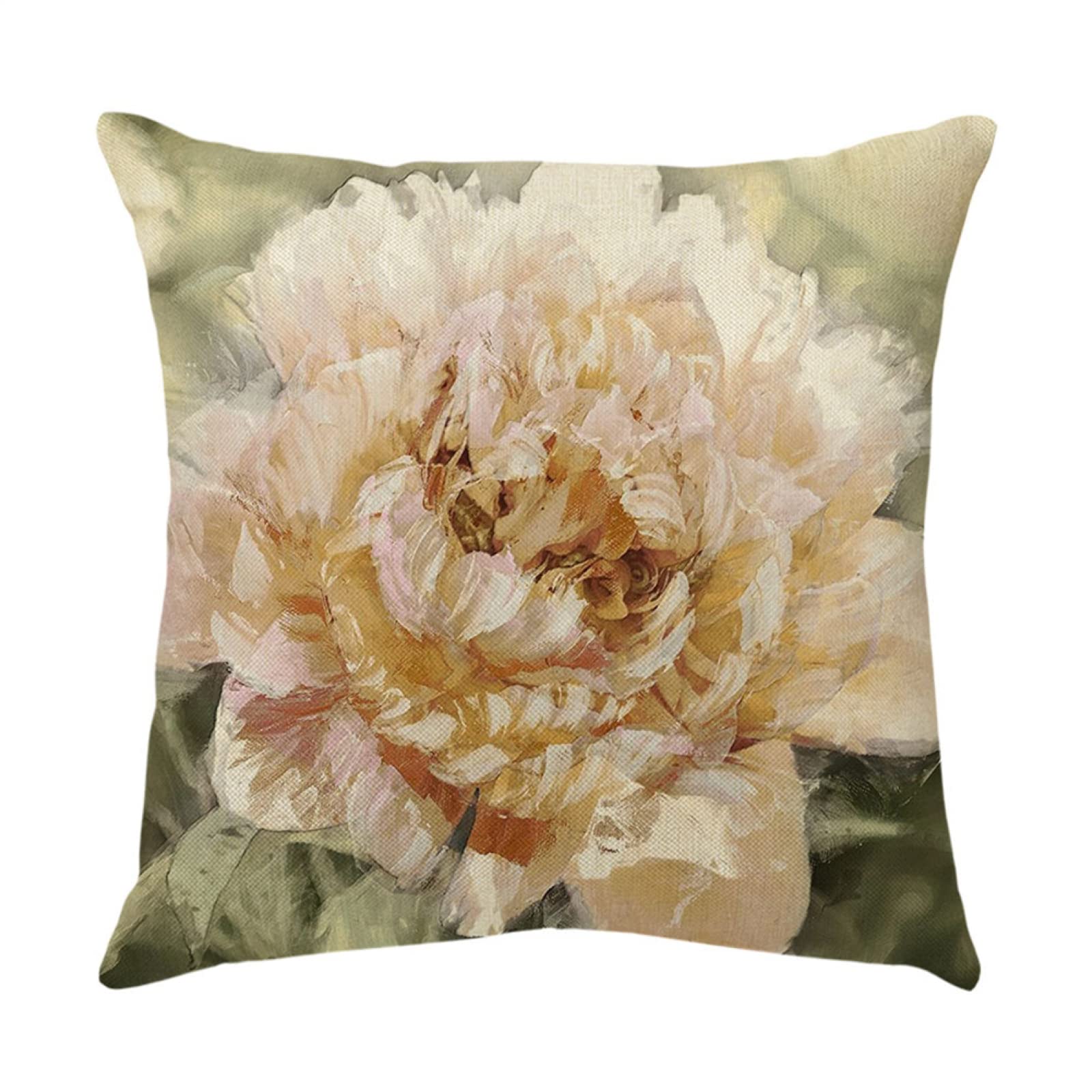 4 Piezas Funda de Almohada Pétalos De Rosa Azul Fundas de Cojín Terciopelo Sencillo y Decorativo para Sofá Camas Dormitorio Coche Lino Cojines Throw Pillow Covers 80x80cm/32x32 Inch