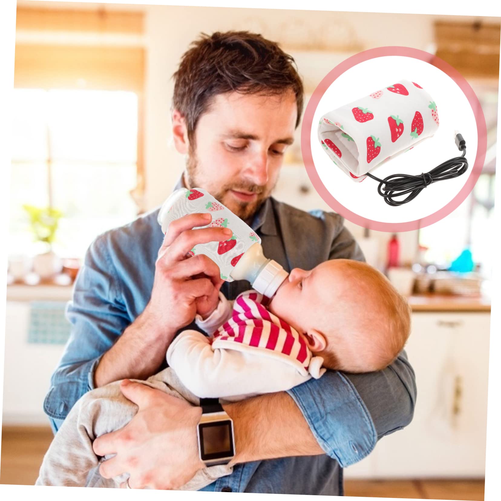 VANZACK USB Portable Bottle Warmer Convenient Heating Bag for Milk Bottles for Travel Go Use Keeps Milk Warm with USB Charging Compatibility