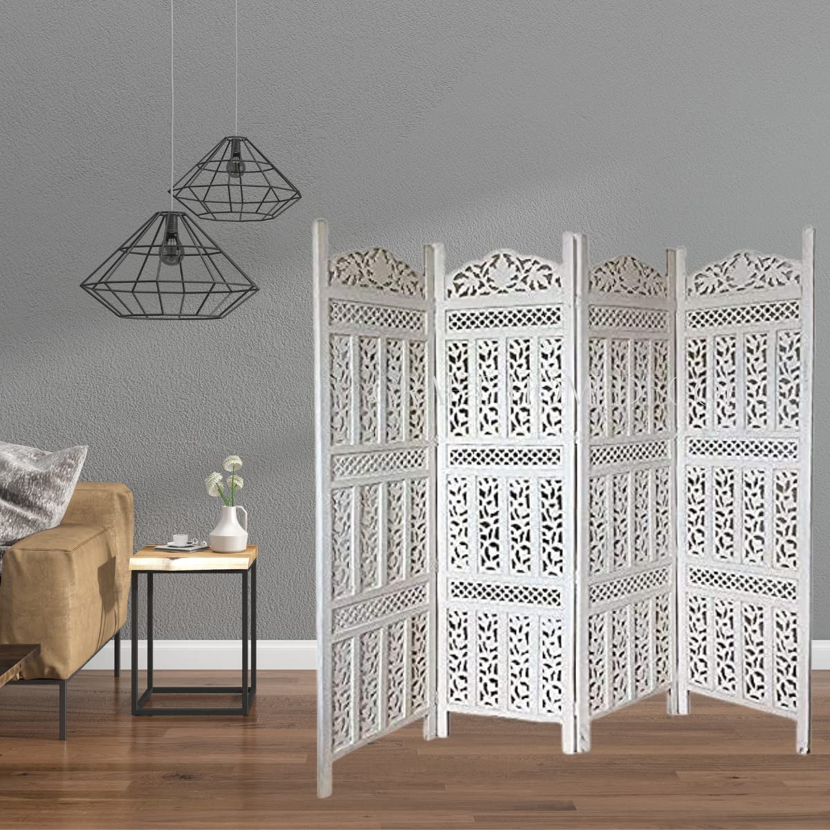 Buy CRAFT HOMEDECOR Wooden Room Partition for Living Room,Room Divider
