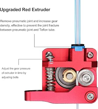 Creality Official Extruder for Ender 3 3D Printer Aluminum Drive Feed Bowden Extruders Upgrade Accessories Kit for Ender 3, Ender 3 Pro, Ender 3 V2, Ender 3 Max, Ender-5 Series and CR-10 Series