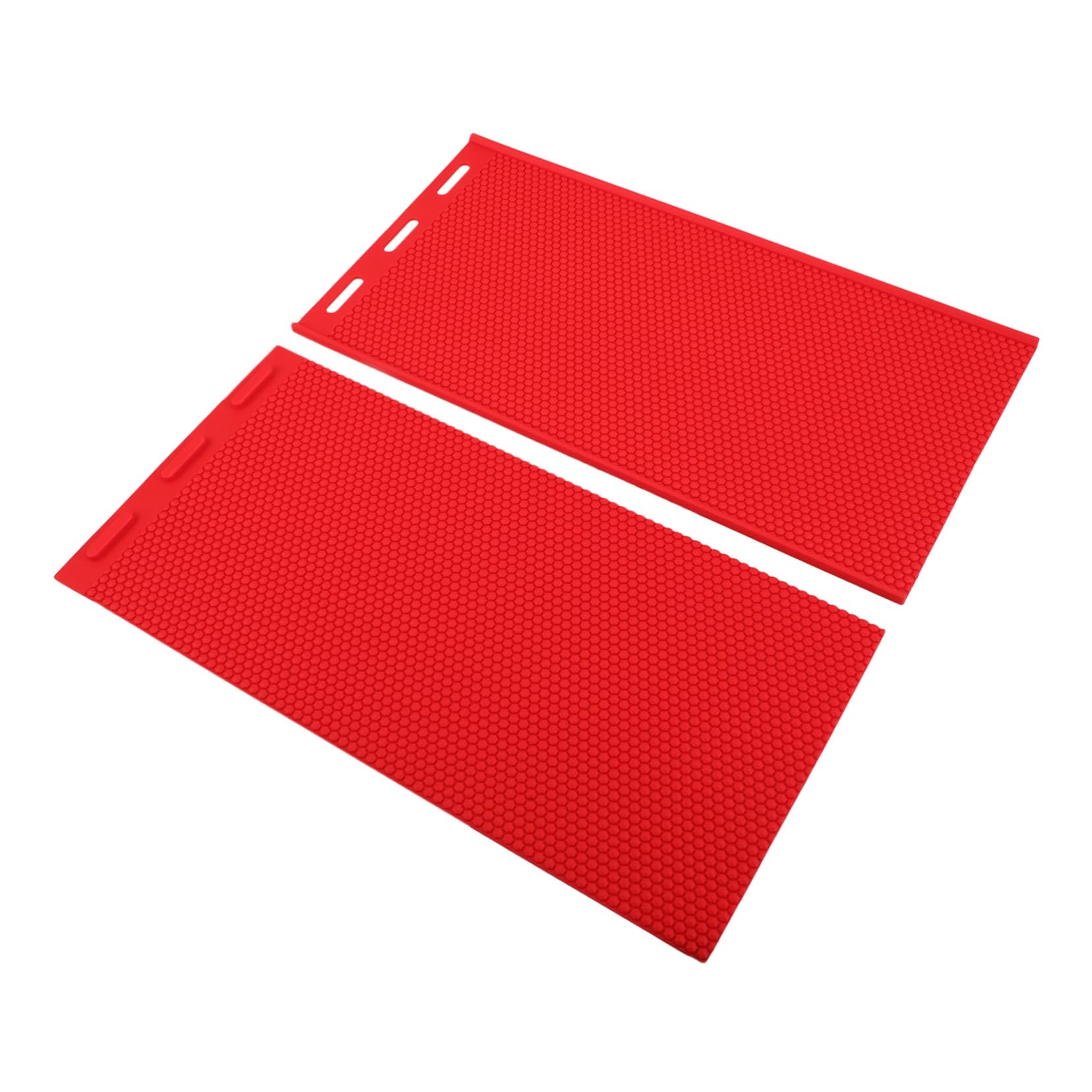 Moule feuille de cire d'abeille en silicone souple rouge pour l'apiculture bricolage
